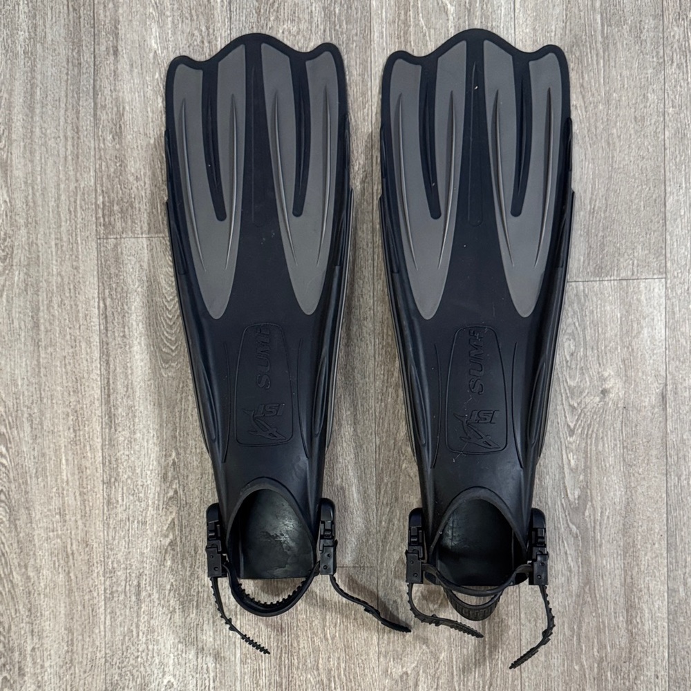 IST SUMI long scuba diving fins sz XL 12-13